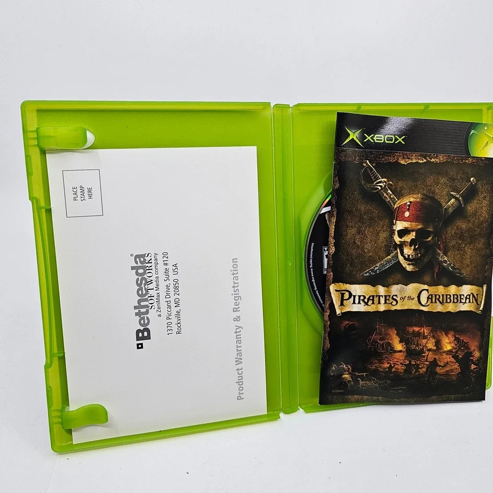 Pirates of the Caribbean Xbox 2003 Bethesda CIB Complete with Manual